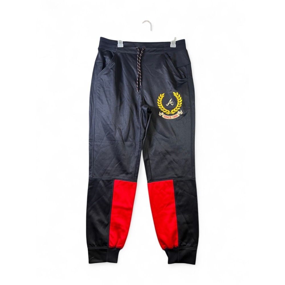 New Era Atlanta Braves MLB Jogger Pants Navy Red Mens Large NWT 2023 Colorblock